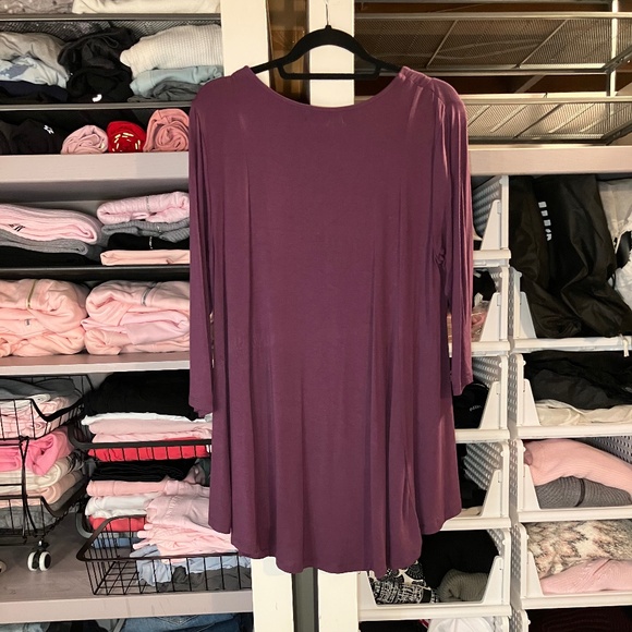 NWOT Red Coral Collections Long Sleeve Purple Shirt - Picture 2 of 5